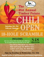 The 21st Annual Chili Open - 10/21/23